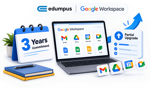 Edumpus Google Workspace pricing and storage upgrade