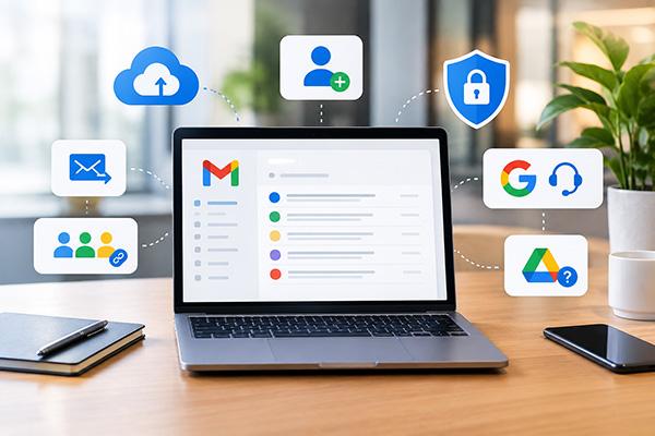 Google Workspace email transfer and alias setup