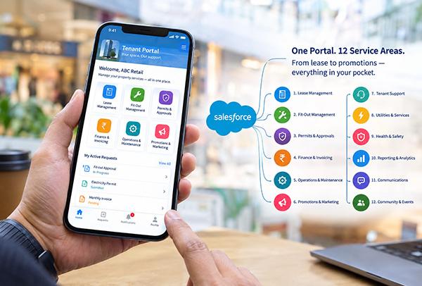 Tenant Portal and Salesforce service areas