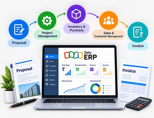 Zoho ERP Implementation for Build to Sustain: One System from Proposal to Invoice