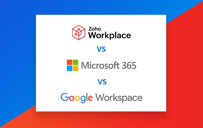 Comparison- Zoho vs Google Workspace vs Microsoft 365 Comparison- Zoho vs Google Workspace vs Microsoft 365