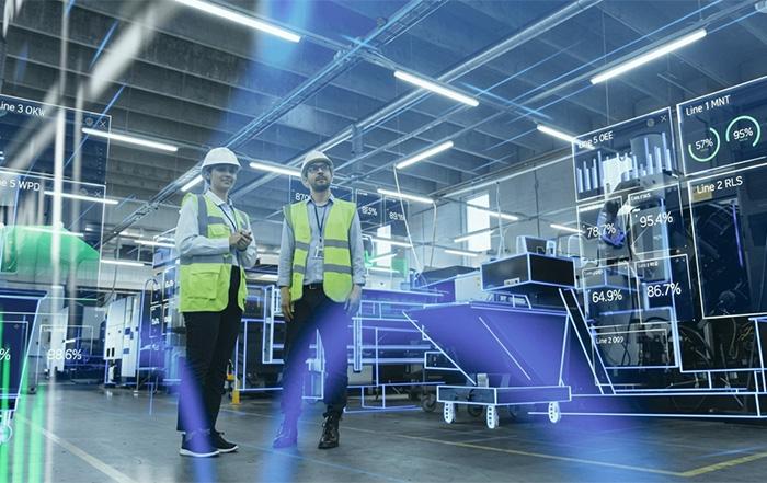 Automated factory assembly line using Azure Edge AI computing for real-time data processing in India.